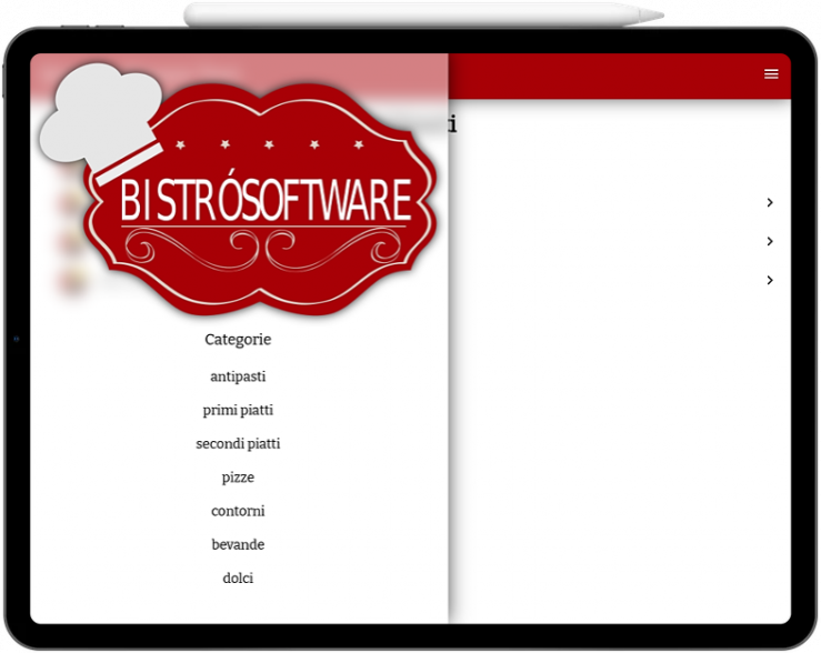 Bistrosoftware app menu digitale